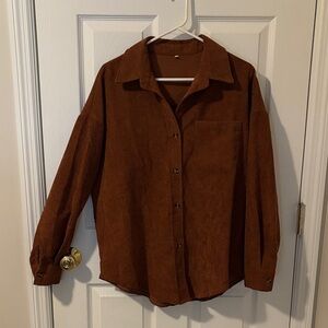 Women’s Brown Corduroy Shirt